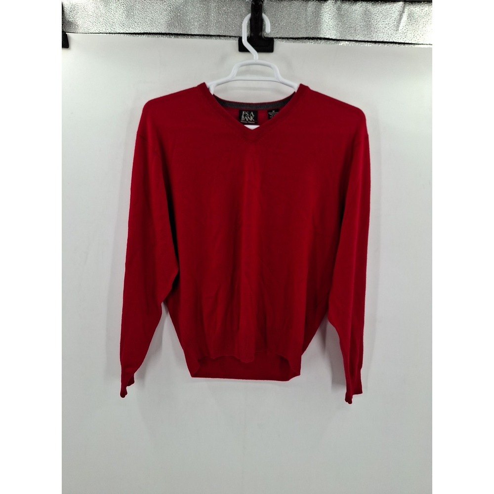 Jos A‎ Bank Mens Medium 100% Wool V Neck Sweater